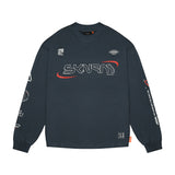 Skinarma Neptune Uzun Kollu Oversize Unisex Bisiklet Yaka Lacivert Sweatshirt