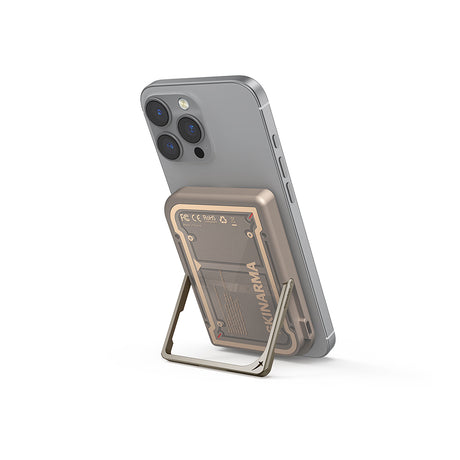 Skinarma Nexus Mecha Kablosuz ve PD Hızlı Şarj Özellikli Metal Standlı Taşınabilir Powerbank 20W 5000mAh