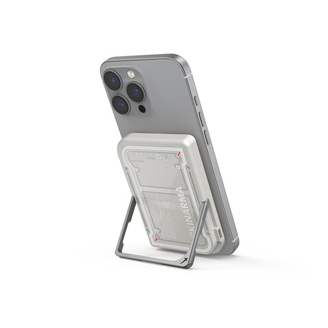 Skinarma Nexus Mecha Kablosuz ve PD Hızlı Şarj Özellikli Metal Standlı Taşınabilir Powerbank 20W 5000mAh