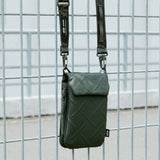 Skinarma Sling Pouch Juno Cross-Hatch Desenli Naylon Scout Boyun Askı Kayışlı Çapraz Vücut Çantası