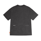 Skinarma Sonar Kısa Kollu Oversize Unisex Bisiklet Yaka Gri Tişört