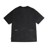 Skinarma Sonar Kısa Kollu Oversize Unisex Bisiklet Yaka Siyah Tişört