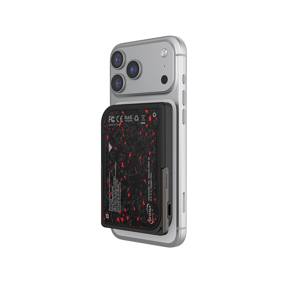 Skinarma Vektor Kablosuz ve PD Hızlı Şarj Özellikli Metal Standlı Taşınabilir Powerbank 15W 5000mAh