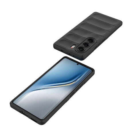 Tecno Camon 40 Pro Kılıf Esnek TPU Oyuklu Arka Yüzey Tasarımlı Zore Etnik Silikon Kapak