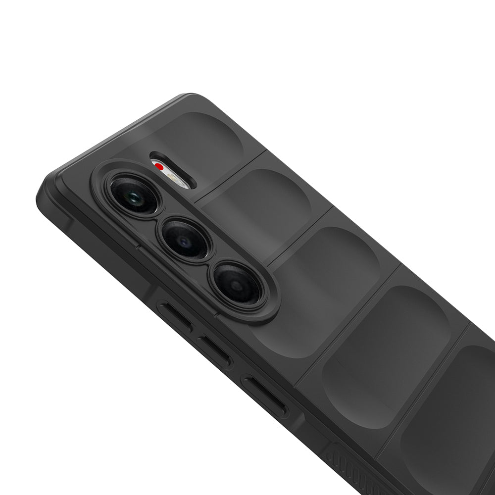 Tecno Camon 40 Pro Kılıf Esnek TPU Oyuklu Arka Yüzey Tasarımlı Zore Etnik Silikon Kapak