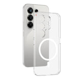 Tecno Camon 50 Kamera Korumalı M-Safe Şarj Özellikli Şeffaf Zore London Sert PC Kapak
