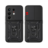 Tecno Camon 50 Kılıf Magnetik Standlı Kamera Korumalı Zore Sürgülü Vega Kapak