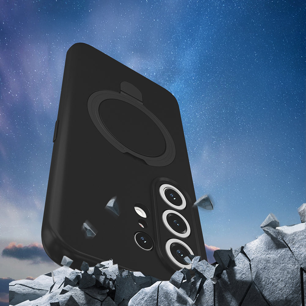Tecno Camon 50 Pro Kılıf M-safe Şarj Özellikli Standlı Zore Samara Kapak