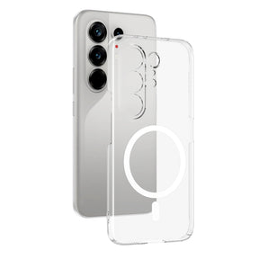 Tecno Camon 50 Ultra Kamera Korumalı M-Safe Şarj Özellikli Şeffaf Zore London Sert PC Kapak