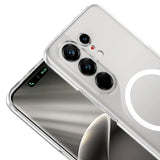 Tecno Camon 50 Ultra Kamera Korumalı M-Safe Şarj Özellikli Şeffaf Zore London Sert PC Kapak