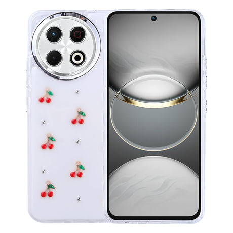 Tecno Spark 30 Pro Kılıf Airbag Tasarımlı Simli Şeffaf Zore Kutup Kapak