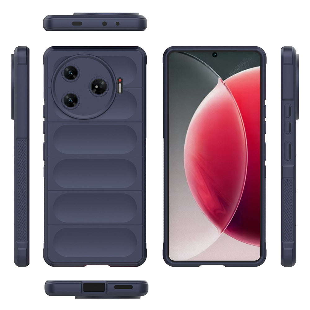 Tecno Spark 30 Pro Kılıf Esnek TPU Oyuklu Arka Yüzey Tasarımlı Zore Etnik Silikon Kapak
