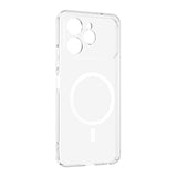 Tecno Spark 40 4G Kamera Korumalı M-Safe Şarj Özellikli Şeffaf Zore London Sert PC Kapak