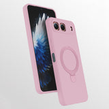 Tecno Spark 40 5G Kılıf M-safe Şarj Özellikli Standlı Zore Samara Kapak