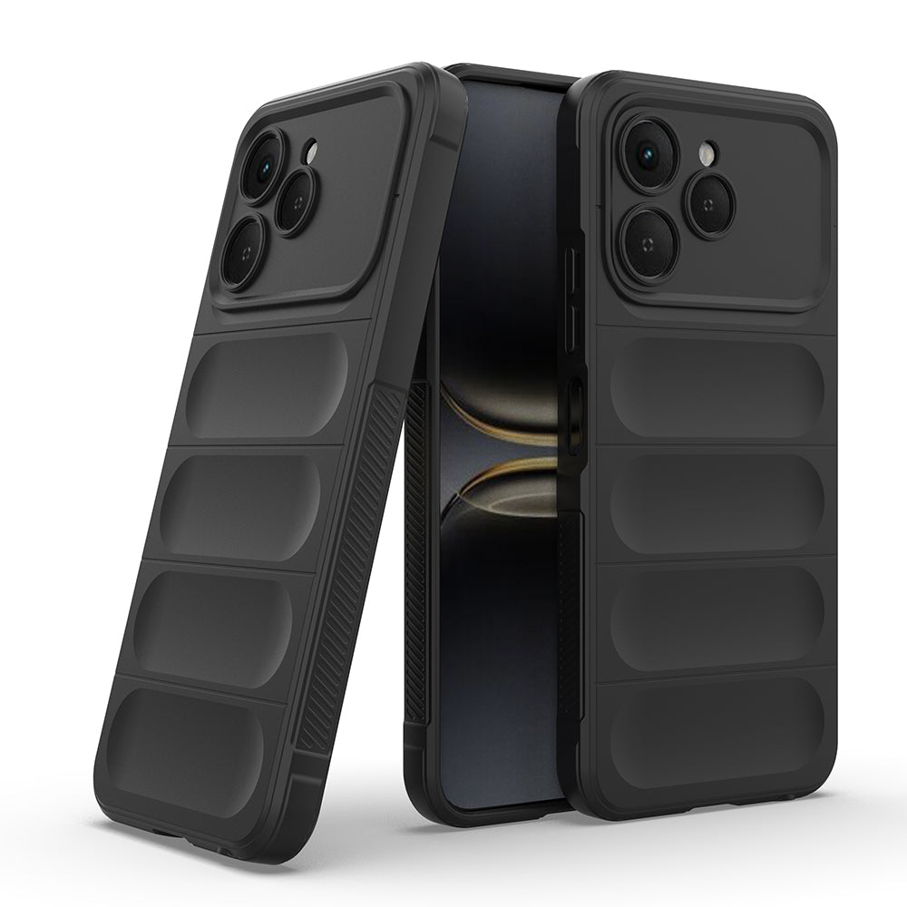 Tecno Spark 40 Kılıf Esnek TPU Oyuklu Arka Yüzey Tasarımlı Zore Etnik Silikon Kapak