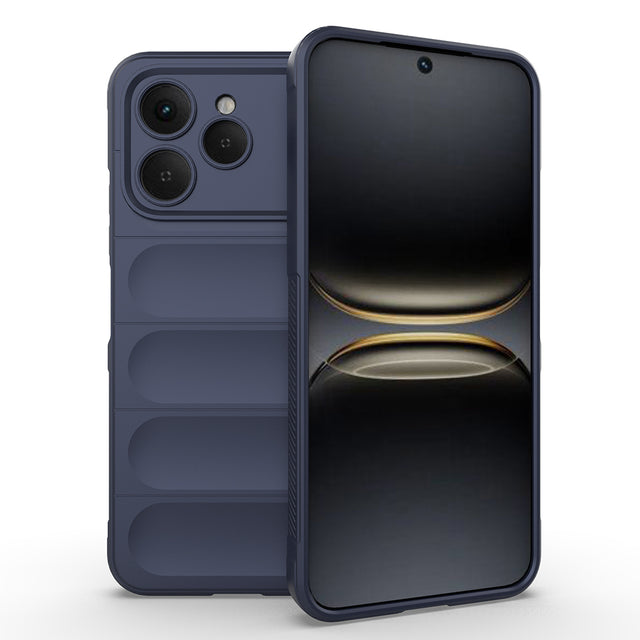 Tecno Spark 40 Kılıf Esnek TPU Oyuklu Arka Yüzey Tasarımlı Zore Etnik Silikon Kapak