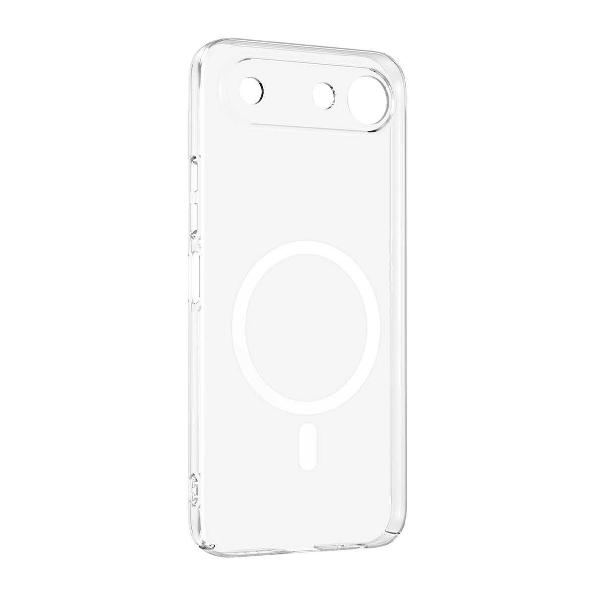 Tecno Spark 50 5G Kamera Korumalı M-Safe Şarj Özellikli Şeffaf Zore London Sert PC Kapak