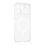 Tecno Spark 50 Pro Kamera Korumalı M-Safe Şarj Özellikli Şeffaf Zore London Sert PC Kapak