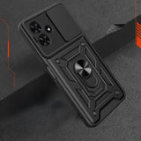 Tecno Spark Go 2 Kılıf Magnetik Standlı Kamera Korumalı Zore Sürgülü Vega Kapak