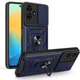 Tecno Spark Go 2 Kılıf Magnetik Standlı Kamera Korumalı Zore Sürgülü Vega Kapak