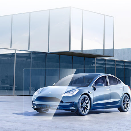 Tesla Model 3 CaseWorld Araç Multimedya Uygulama Aparatlı Ekran Koruyucu