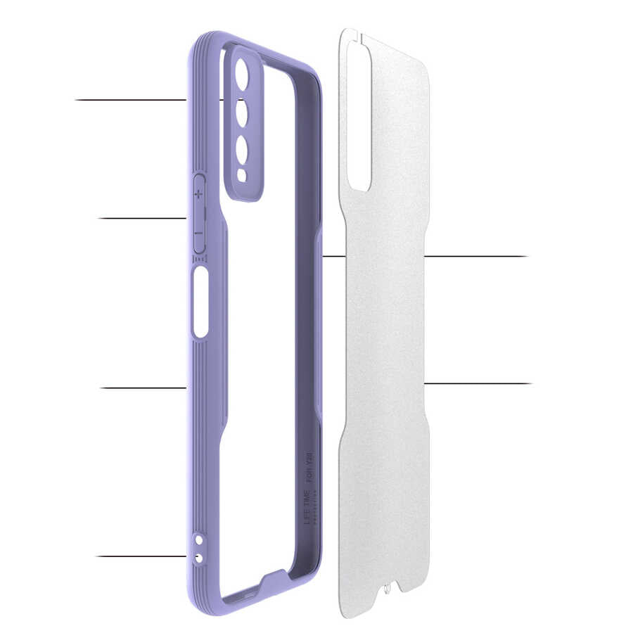 Vivo Y20S Kılıf Zore Parfe Kapak