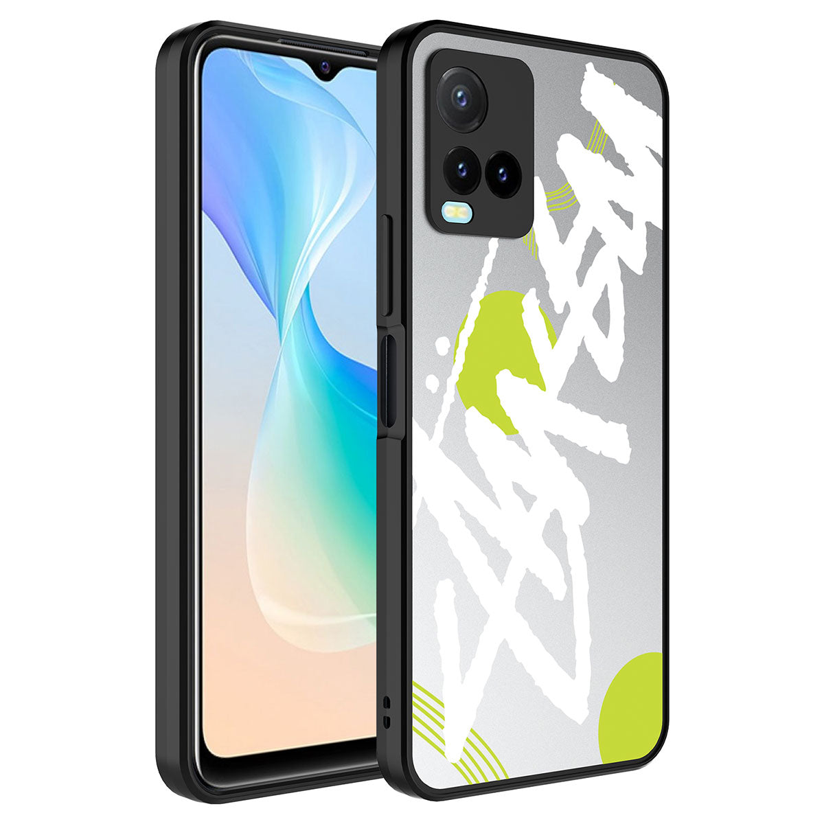 Vivo Y33S Kılıf Aynalı Desenli Kamera Korumalı Parlak Zore Mirror Kapak