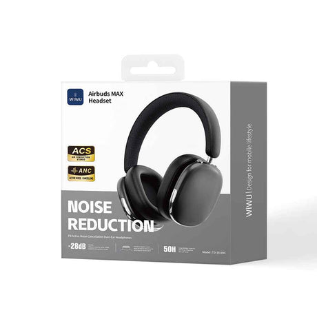 Wiwu Airbuds Max TD-16 ANC Aktif Gürültü Önleyicili Kulak Üstü Bluetooth Kulaklık v6.0