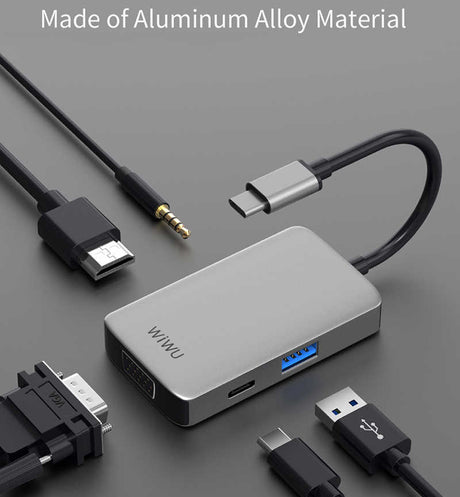Wiwu Alpha 513HVP Type-C VGA Adaptörü