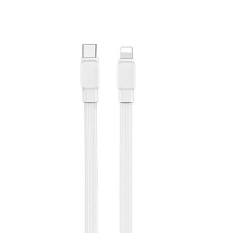 Wiwu Bravo Wİ-C004 Yassı Tasarım 20W Hızlı Şarj Özellikli Type-C to Lightning PD Kablo 1M