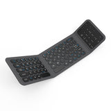 Wiwu FMK-05 iOS Android Windows Uyumlu Katlanabilir Bluetooth Kablosuz Klavye + Masaüstü Telefon Standı