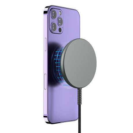 Wiwu M14 Intelligent Wireless Magnetik Şarj Ultra İnce Şeffaf 15W Android iOS Destekli