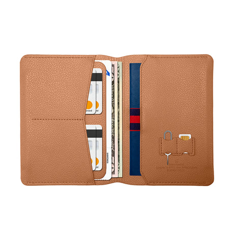 Wiwu Master Passport Wallet Pasaport RFID Özellikli Kart ve Sim Bölmeli PU Deri Cüzdan