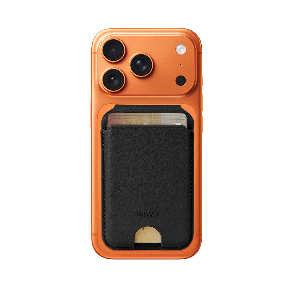 Wiwu MW-007P Magnetik Standlı Kartlık Kablosuz Şarj Uyumlu FindMy ve Find Hub Özellikli Mag Wallet