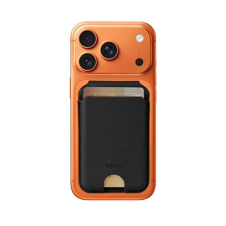 Wiwu MW-007P Magnetik Standlı Kartlık Kablosuz Şarj Uyumlu FindMy ve Find Hub Özellikli Mag Wallet