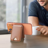 Wiwu MW-007P Magnetik Standlı Kartlık Kablosuz Şarj Uyumlu FindMy ve Find Hub Özellikli Mag Wallet
