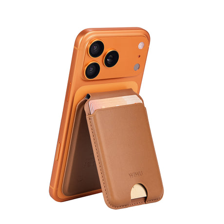 Wiwu MW-007P Magnetik Standlı Kartlık Kablosuz Şarj Uyumlu FindMy ve Find Hub Özellikli Mag Wallet