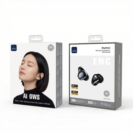 Wiwu O202 Rhythmo Serisi Gerçek Zamanlı Ai Çeviri Özellikli ENC Teknolojili Bluetooth Kulaklık v6.0