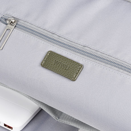 Wiwu Osun Serisi Metal Logolu PU Deri Laptop Sırt Çantası