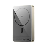 Wiwu P15-1 LED Işık Göstergeli Ultra İnce PD 20W Kablosuz Powerbank 10000mAh 15W