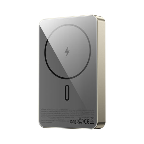 Wiwu P15-1 LED Işık Göstergeli Ultra İnce PD 20W Kablosuz Powerbank 10000mAh 15W