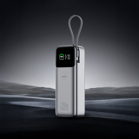 Wiwu PM-201 Power Mega Serisi Type-C Çıkışlı Taşınabilir Powerbank PD 240W 27000mAh