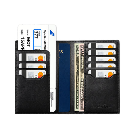 Wiwu Royal Passport Wallet Android ve iOS Cihazlar için RFID Özellikli PU Deri Cüzdan