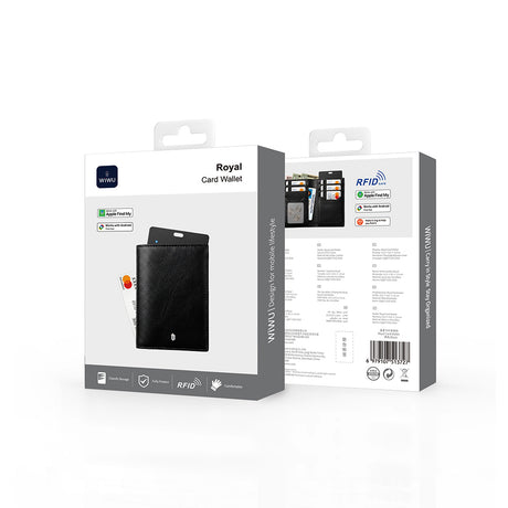 Wiwu Royal Wallet Android ve iOS Cihazlar için RFID Özellikli PU Deri Cüzdan