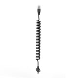 Wiwu Spiral Tasarımlı Micro Type-C ve Lightning 3in1 Spring Spiral Kablo 1m