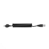 Wiwu Spiral Tasarımlı Micro Type-C ve Lightning 3in1 Spring Spiral Kablo 1m