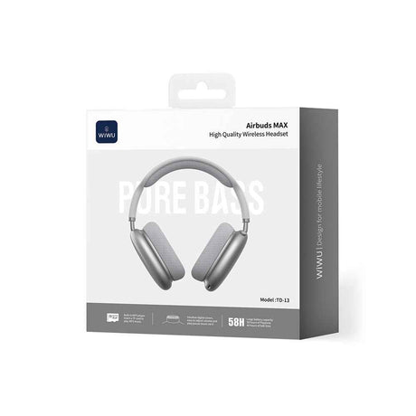Wiwu TD-13 Airbuds Max Pure Bass Özellikli Kulak Üstü Bluetooth Kulaklık v6.0