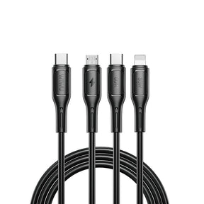 Wiwu Wi-C046E Starlink Serisi 3in1 USB-C to Lightning – Type-C – Micro Şarj ve Data Kablosu 60W 1.2M