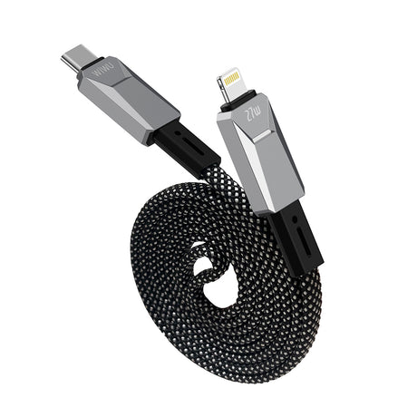 Wiwu Wi-C077 Cyberlink Serisi Type-C to Lightning Hızlı Şarj Özellikli Data ve Şarj Kablosu 27W 1M