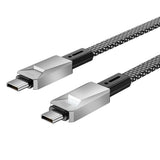 Wiwu Wi-C078 Cyberlink Serisi Type-C to Type-C PD Hızlı Şarj Özellikli Data ve Şarj Kablosu 100W 1M